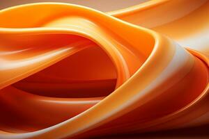 an orange and white abstract background with swirls generative ai photo