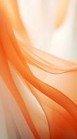 an orange and white abstract background with wavy lines generative ai photo