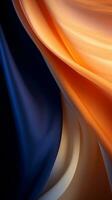 an orange blue and black abstract background generative ai photo