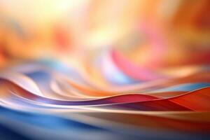 colorful abstract background with wavy lines generative ai photo