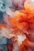 colorful abstract background with smoke and water generative ai photo