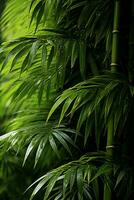 green leaves on a tree generative ai photo