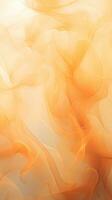 orange and yellow smoke on a white background generative ai photo