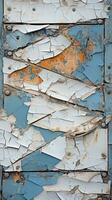 peeling paint on an old wooden door generative ai photo