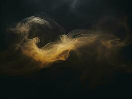 smoke on a black background generative ai photo