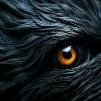 the eye of an eagle is shown in this image generative ai photo