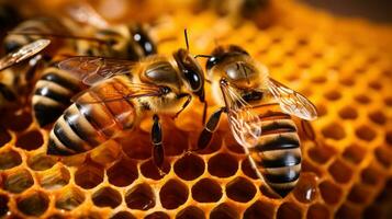 honeycomb of bees photo