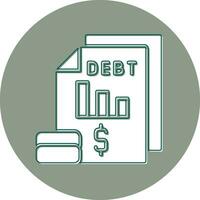 Debt Vector Icon