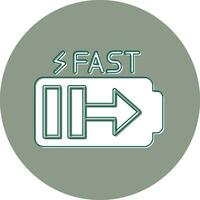 Fast Charge Vector Icon