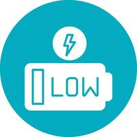 Low Battery Vector Icon