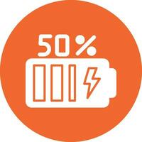 50 Percent Vector Icon