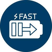 Fast Charge Vector Icon