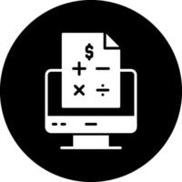 icono de vector de contabilidad