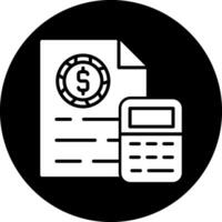 icono de vector de contabilidad