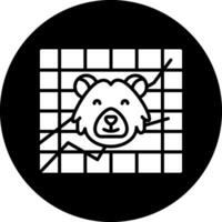 icono de vector de oso