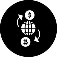 icono de vector de cambio de moneda