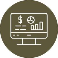 icono de vector de análisis de datos