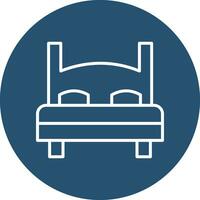 Double Bed Vector Icon