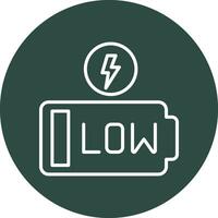 Low Battery Vector Icon