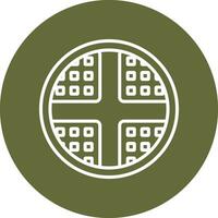 Waffle Vector Icon