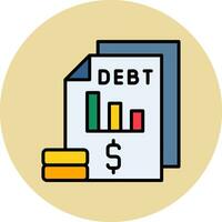 Debt Vector Icon