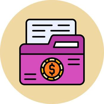 icono de vector de carpeta