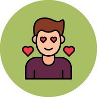 en el icono de vector de amor