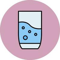 icono de vector de vaso de agua