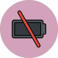Empty Battery Vector Icon