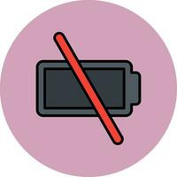 Empty Battery Vector Icon