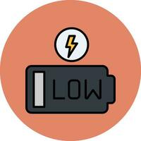 Low Battery Vector Icon