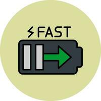 Fast Charge Vector Icon