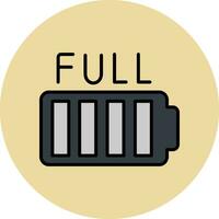 Full Battery Vector Icon