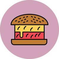 icono de vector de hamburguesa