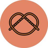 icono de vector de pretzel