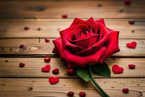 the rose is the symbol of love and romance. AI-Generated photo