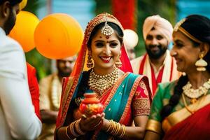 indian wedding in bangalore. AI-Generated photo