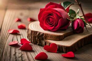 the rose is the symbol of love and romance. AI-Generated photo