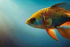 goldfish in the aquarium. AI-Generated photo