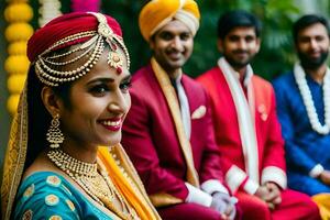 indian wedding in delhi. AI-Generated photo