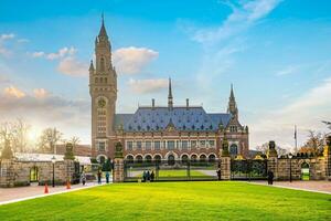 The International Court of Justice in the Peace Palace in Hague photo