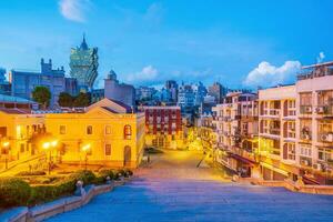 Beautiful cityscape of Macau downtown photo