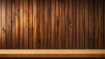 A Rustic Wooden Indoor Scenery Concept Product Display Premade Photo Mockup Background