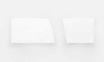 Torn paper edges. Ripped paper texture. Paper tag. White paper sheet for background with clipping path. Close up. photo