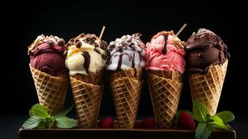 Ice cream illustration background design summer vibes ice cool photo