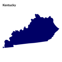 carta geografica di Kentucky. Kentucky carta geografica. Stati Uniti d'America carta geografica png