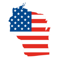 carta geografica di Wisconsin. Wisconsin carta geografica. Stati Uniti d'America carta geografica png