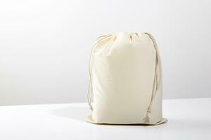 Reusable Eco bag mock up for zero waste shopping. Minimalism. photo