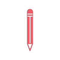 Flat Pen, pencil Icon Symbol Vector Illustration