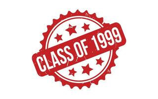 Red Class of 1999 Rubber Stamp Seal Vector